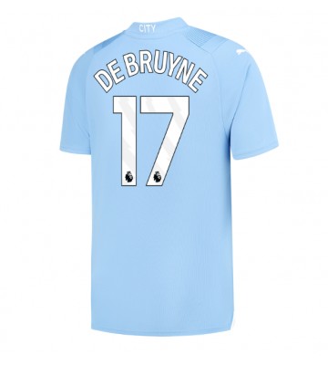Manchester City Kevin De Bruyne #17 Hjemmebanetrøje 2023-24 Kort ærmer